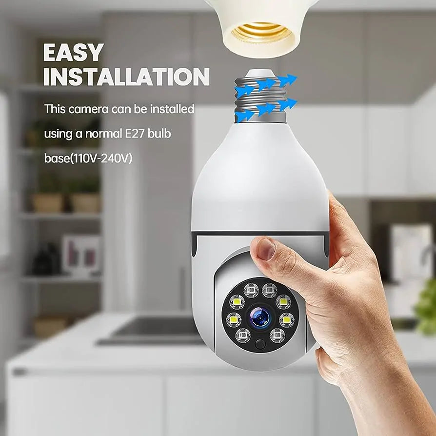 360Β° Indoor Bulb holder Wifi Security Camera