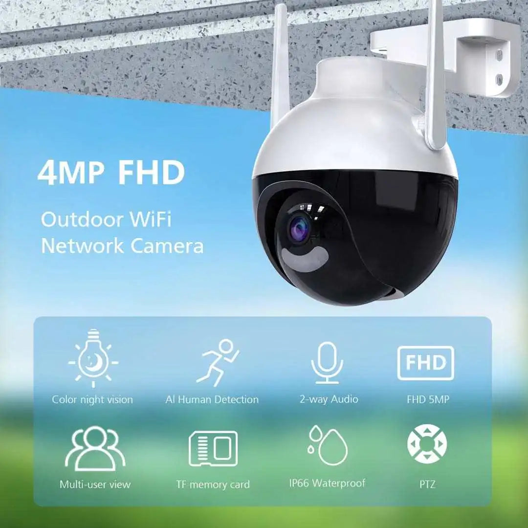 Outdoor 4K UHD 360° WiFi Security Camera