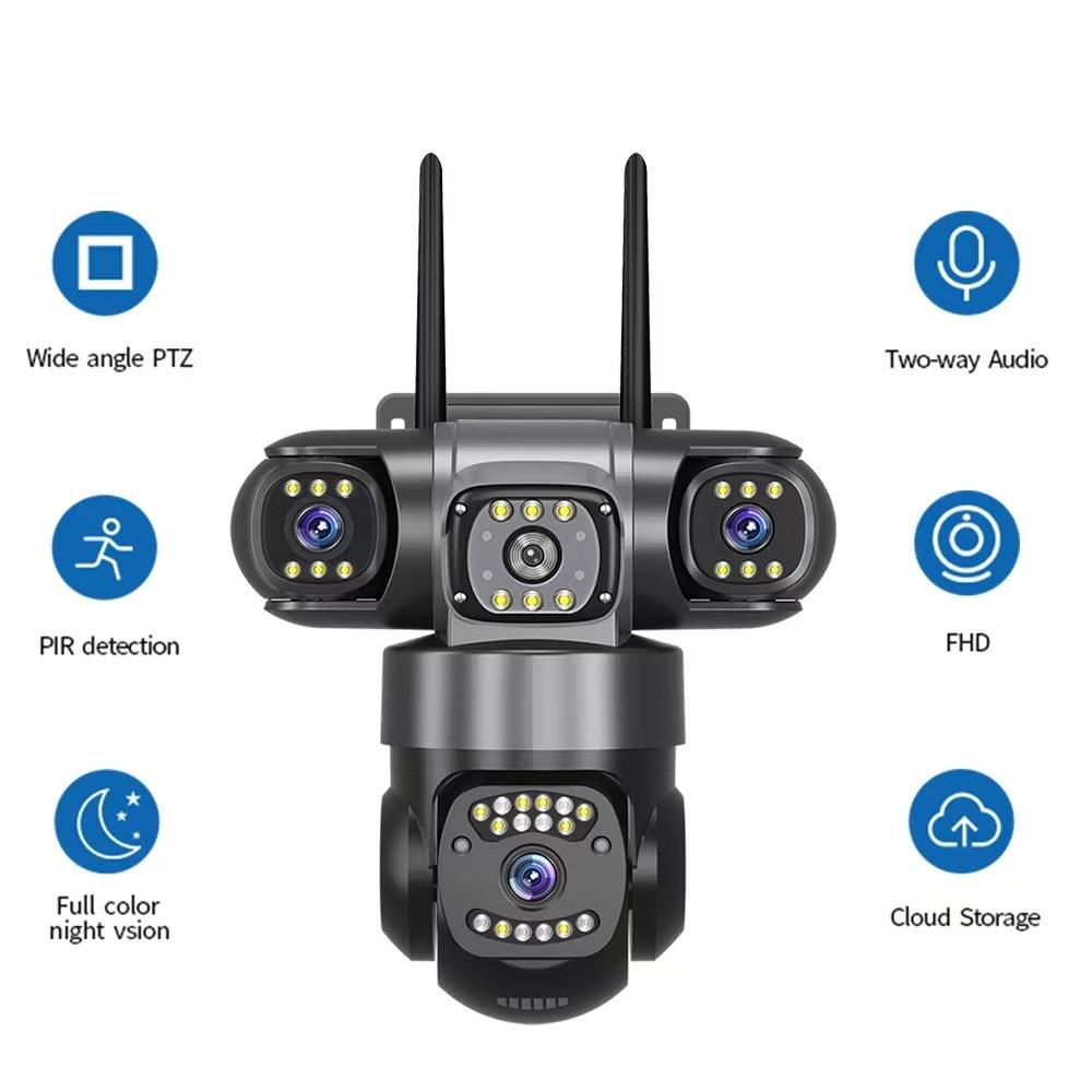 Outdoor 4 Lens PTZ 360° Wifi Security Camera