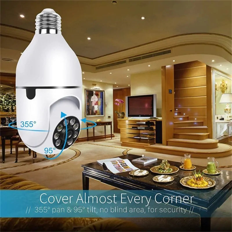 360Β° Indoor Bulb holder Wifi Security Camera
