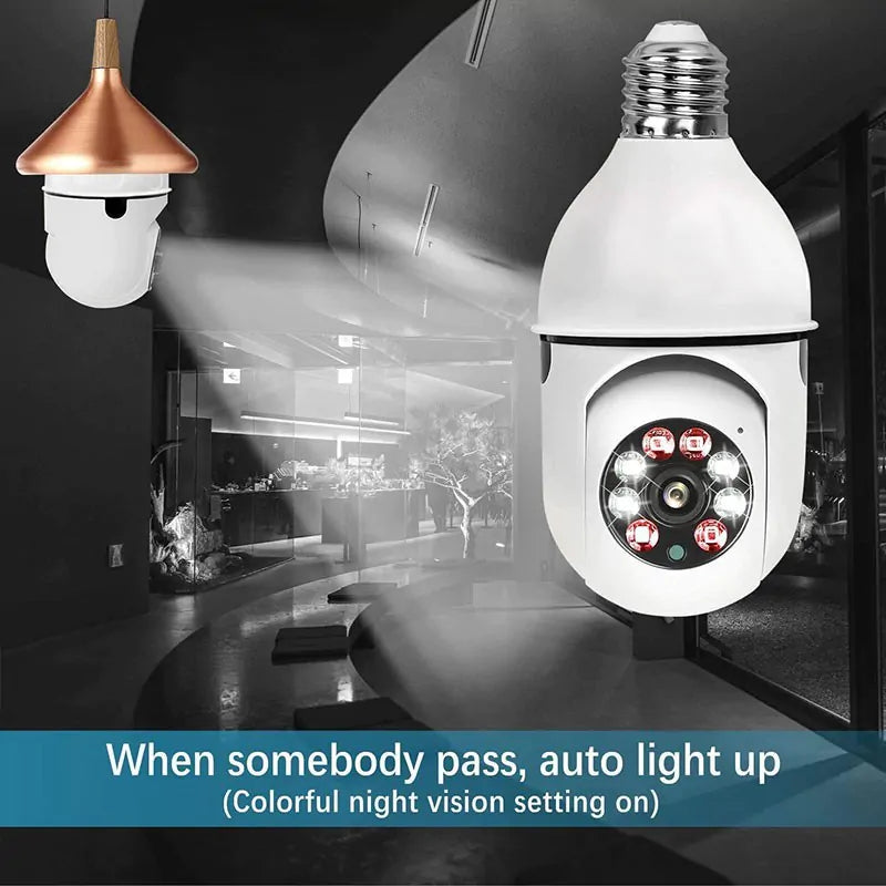 360Β° Indoor Bulb holder Wifi Security Camera