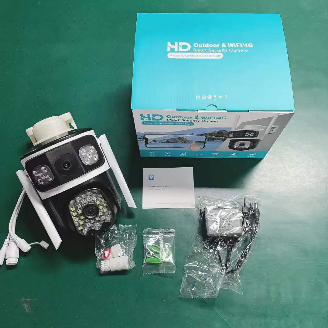 Outdoor Triple Lens PTZ 360° Wifi Security Camera