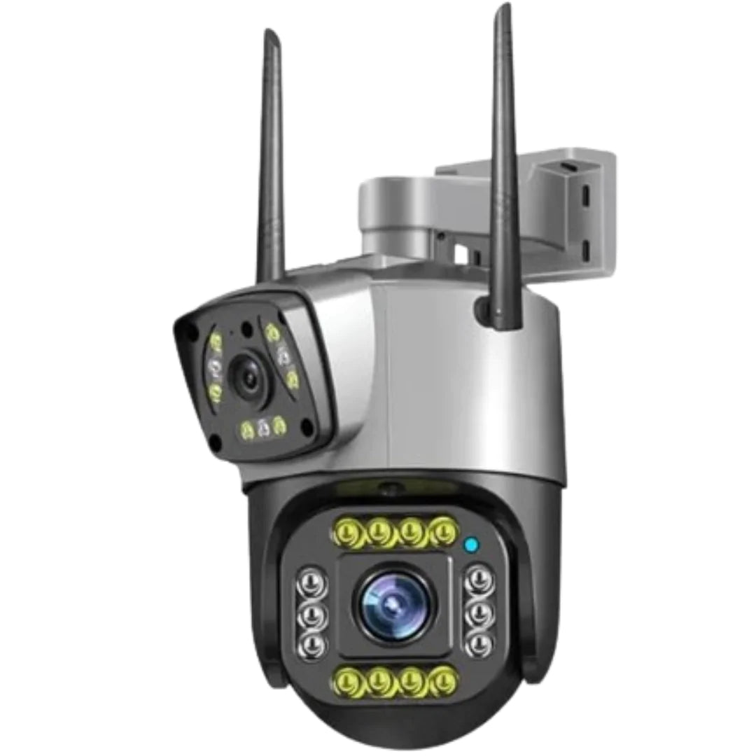 Outdoor Dual Lens PTZ 360Β° Wifi Security Camera