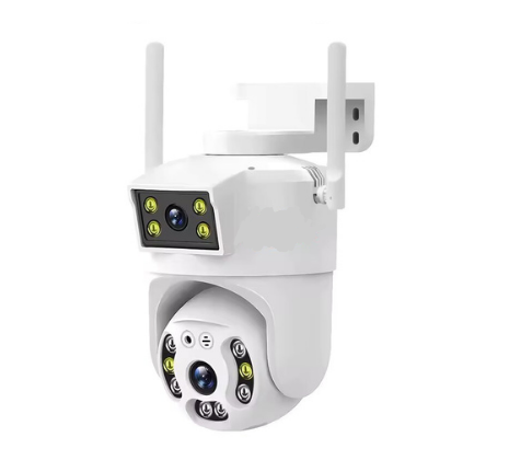 Outdoor Dual Lens PTZ 360° Wifi Security Camera
