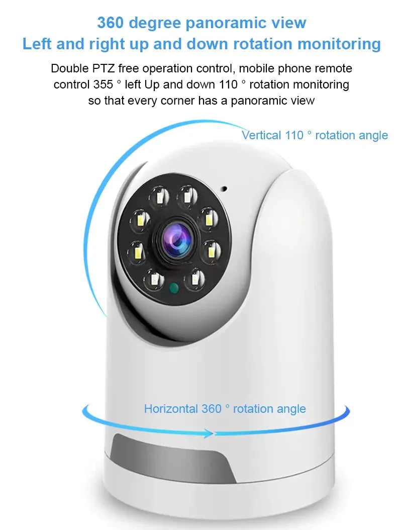 360Β° Indoor WiFi Dome Smart Camera