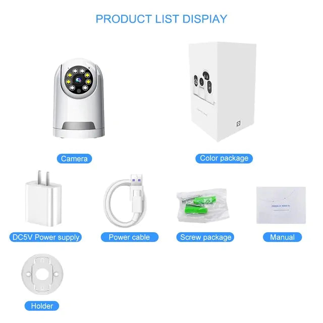 360Β° Indoor WiFi Dome Smart Camera