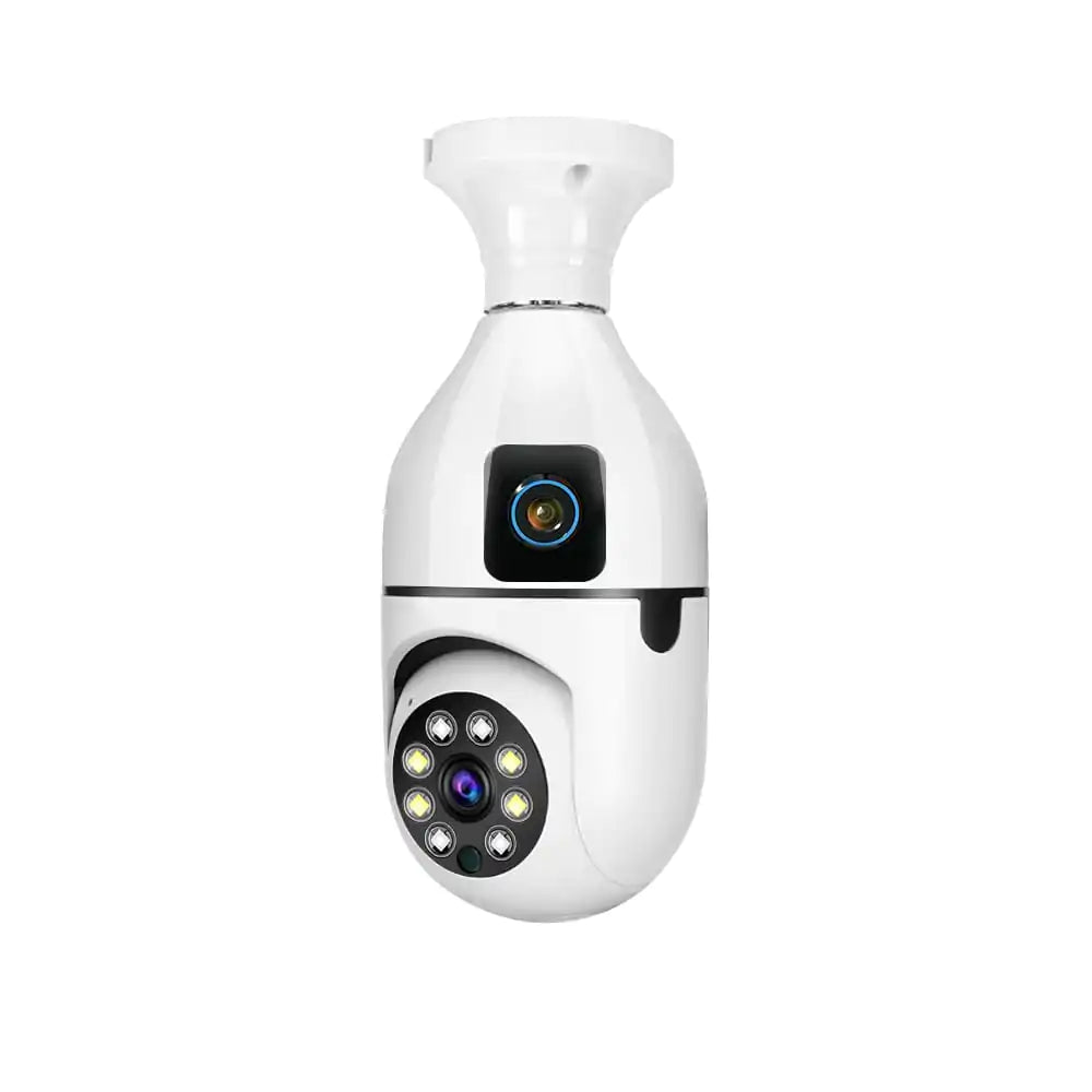 360Β° Indoor Bulb holder Dual Lens WiFi Security Camera