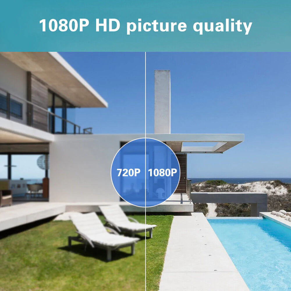 Outdoor 4k WiFi Lamp UHD Wireless Security Camera