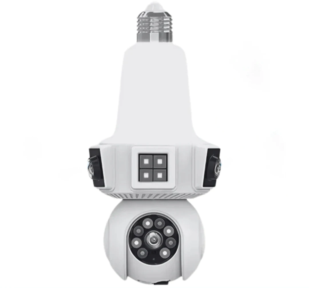 360° Indoor Bulb holder Lamp ( TRIPLE ) 3 Lens WiFi Security Camera