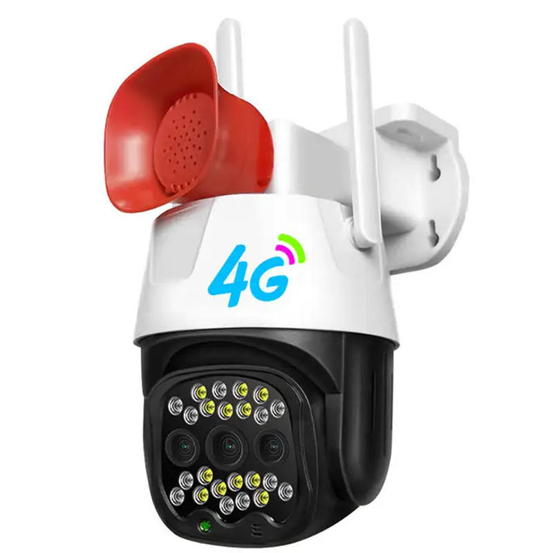 4G SIM PTA Approved Siren Outdoor Security Camera