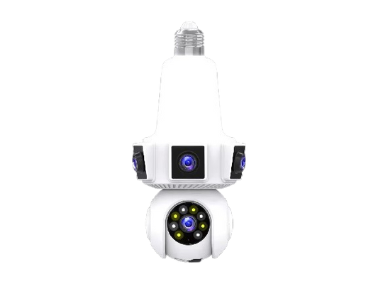 360° Indoor Bulb holder Lamp ( TRIPLE ) 3 Lens WiFi Security Camera